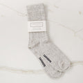 100% Grey Cashmere Socks