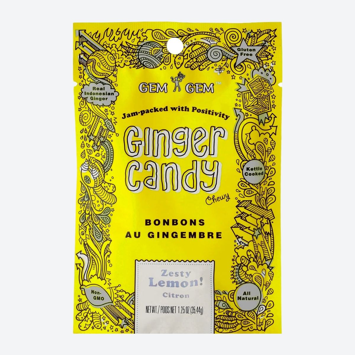 Gem Gem Ginger Candy (Lemon) - Default Image