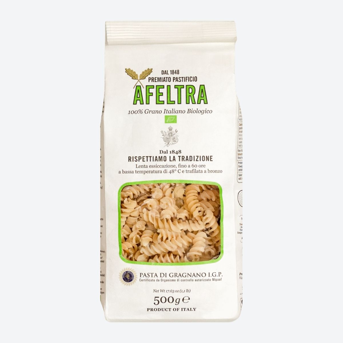 Tortiglione Afeltra Organic Pasta - Default Image