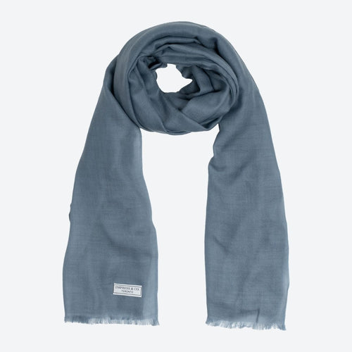 Blue Cashmere Scarf - Default Image