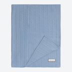 Jake and Jill Blue 100% Cashmere Blanket - Default Image