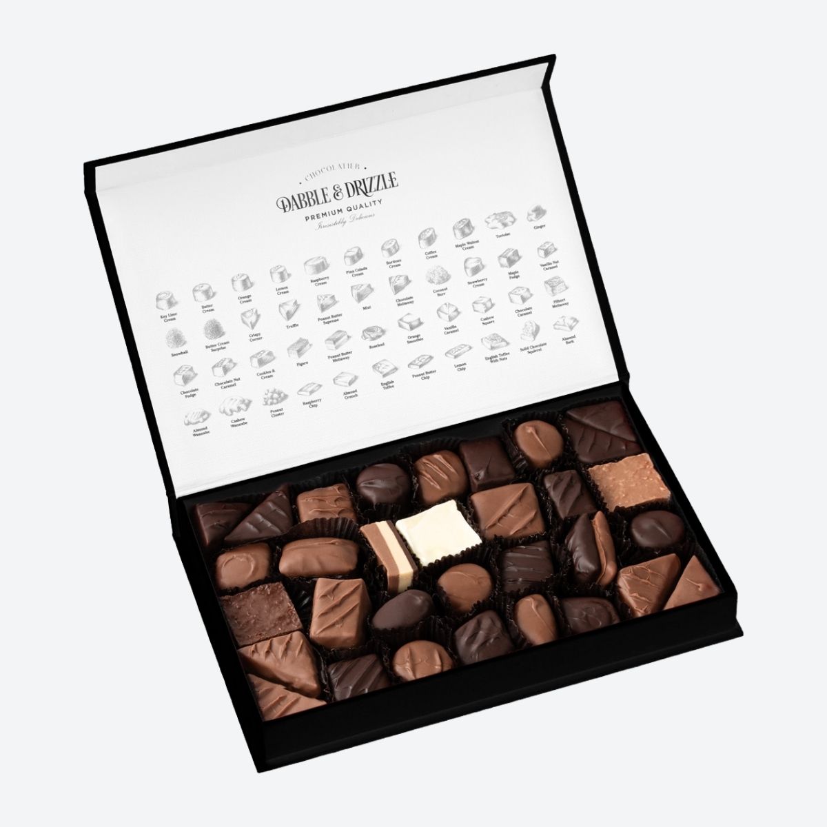 Dabble & Drizzle Assorted Chocolates (225g) - Default Image