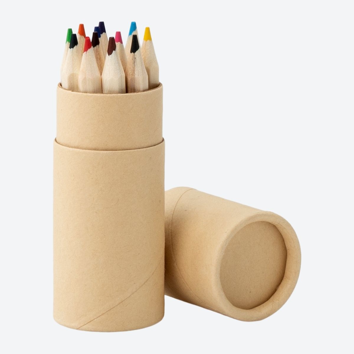 12 Mini Color Pencil Crayon Set - Default Image