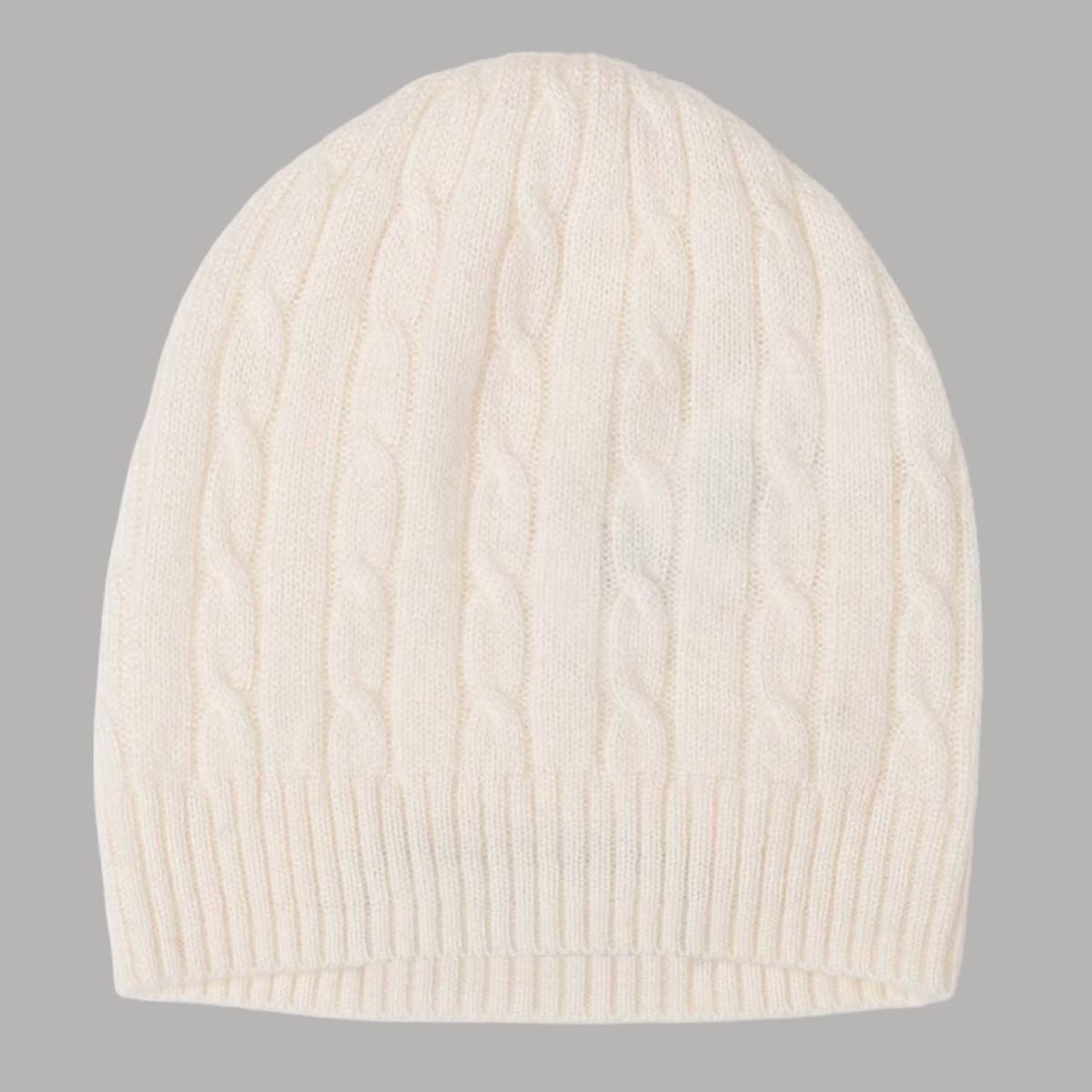 Jake and Jill Beige 100% Cashmere Hat - Default Image