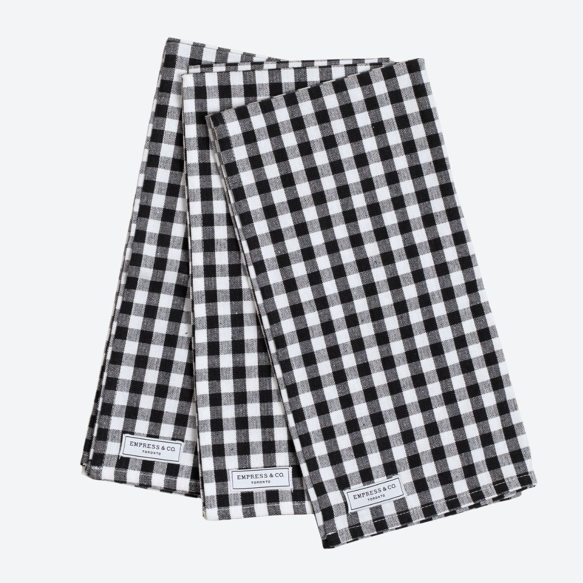 Black Gingham Kitchen Towel (Set of 3) - Default Image