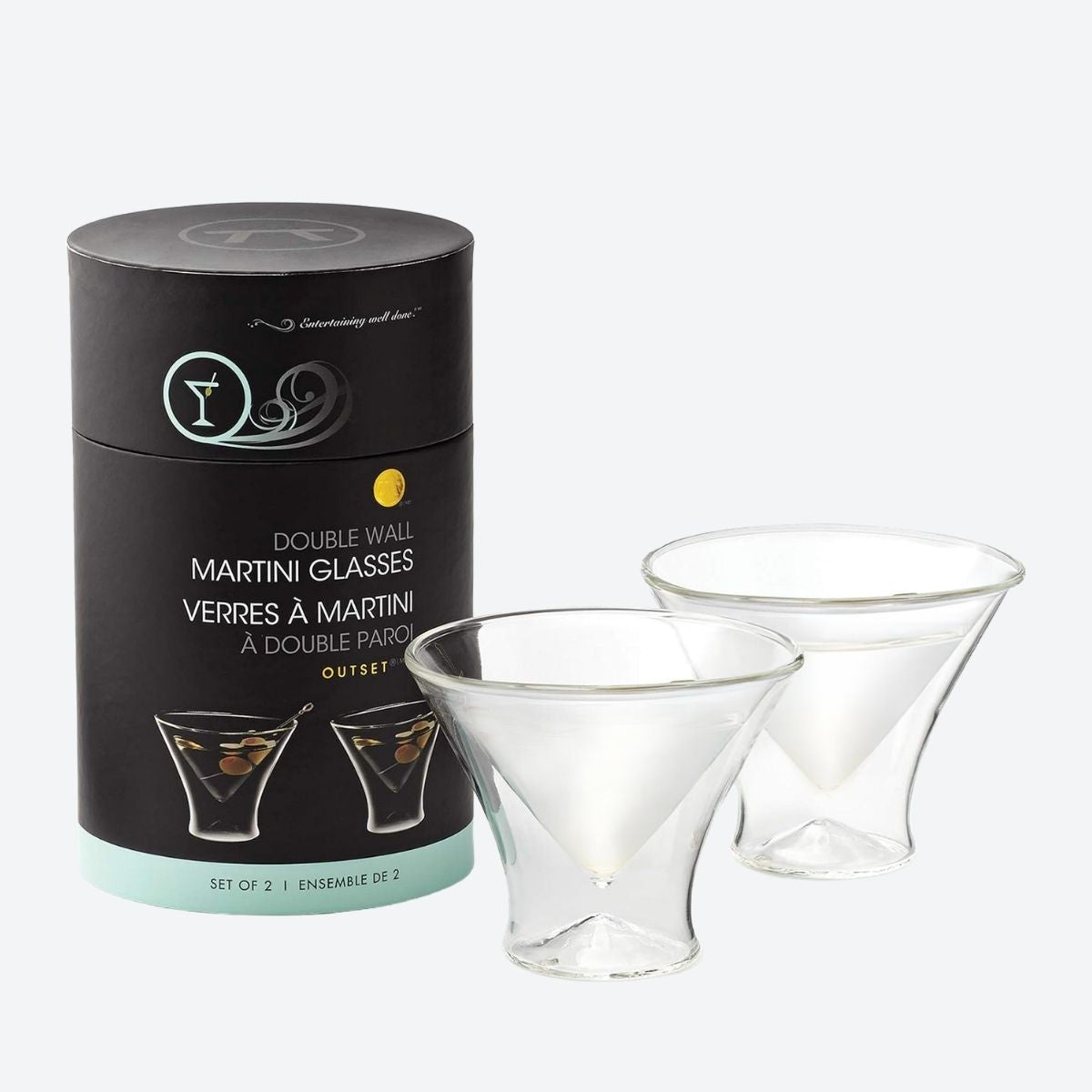 Outset Stemless Martini Glasses - Default Image