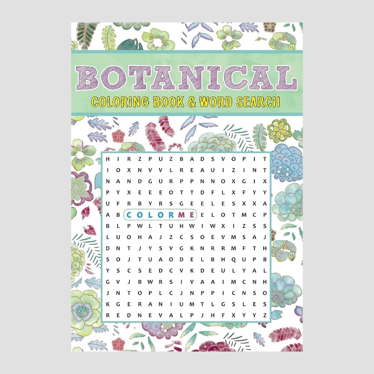 Botanical Coloring Book & Word Search - Default Image