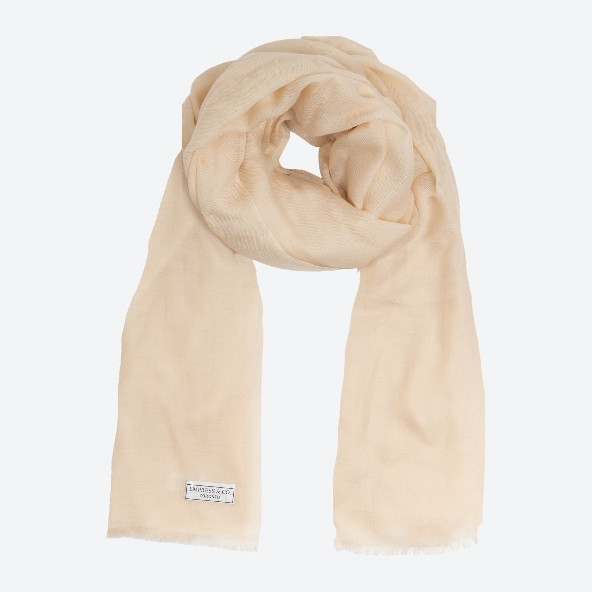 Beige Cashmere Scarf - Default Image