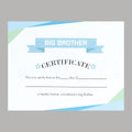 Big Brother Certificate - Default Image