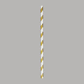 White and Gold Paper Straws - Default Image