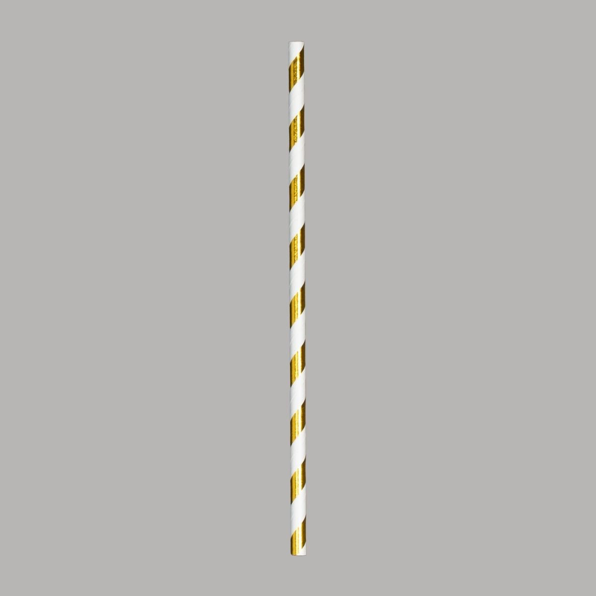 White and Gold Paper Straws - Default Image